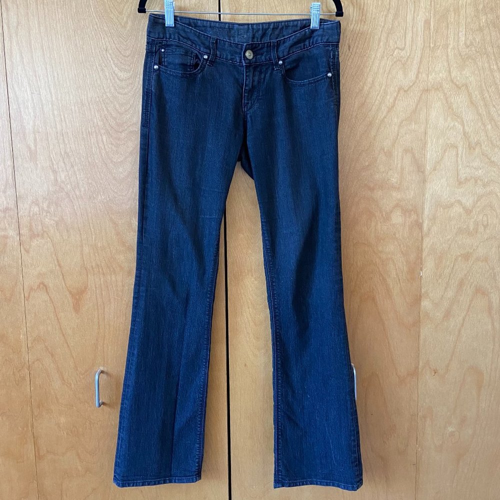 EXPRESS Bootcut Jeans | Black Stretch | Size 4R